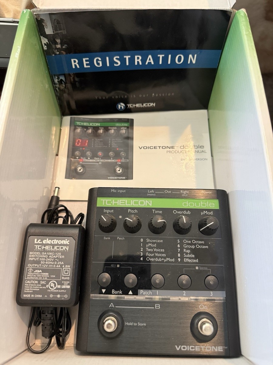 美品　ボーカルエフェクターTC-HELICON Voicetone double TC - HELICON VOICETONE Double Vocal Effector used from JAPAN