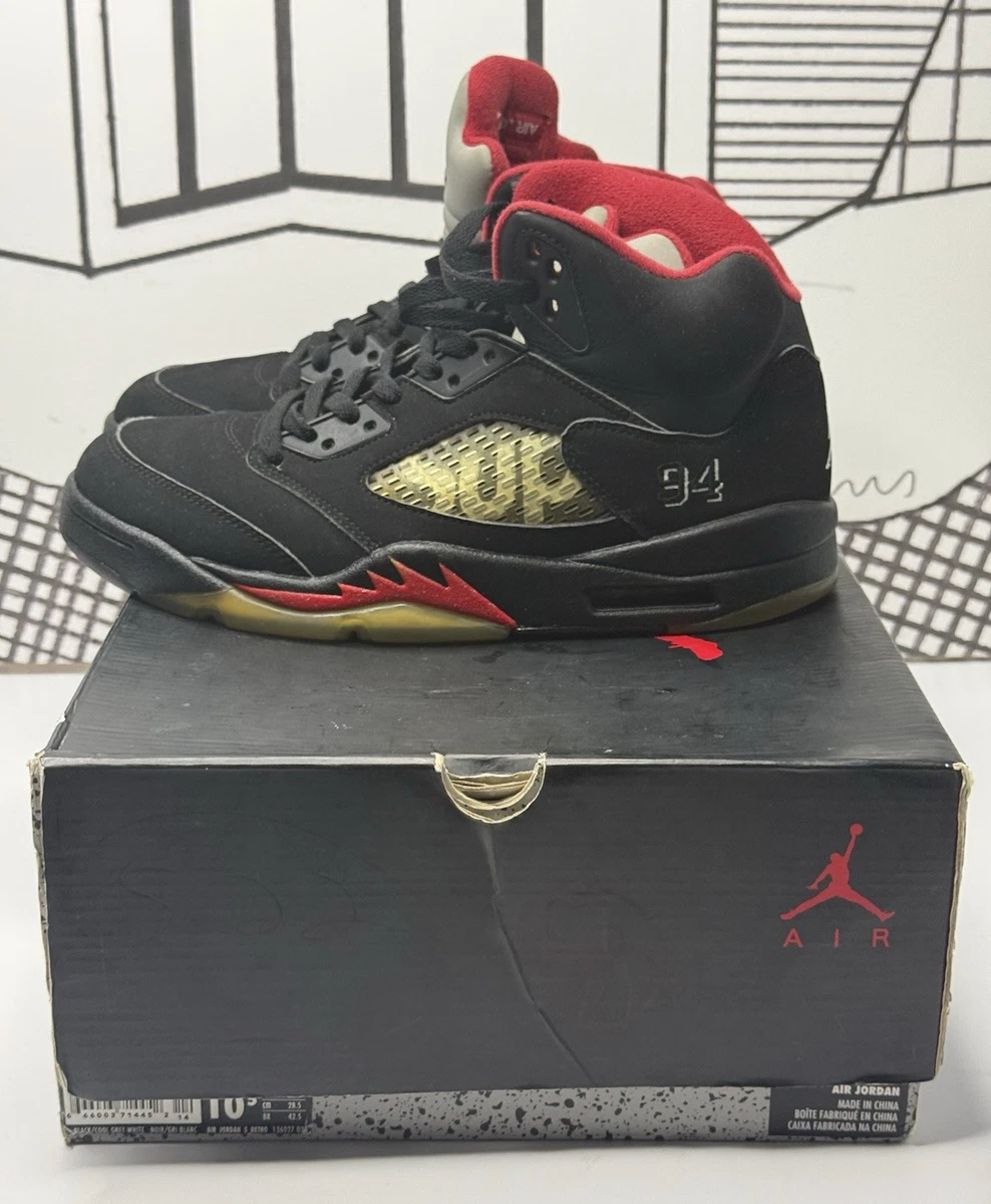 Las mejores ofertas en Supreme x Air Jordan 5 Retro Black | eBay