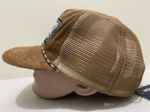 Polo Sport Ralph Lauren Mens Trucker Cap Hat One Size New Horse Riding Corduroy - Picture 9 of 21