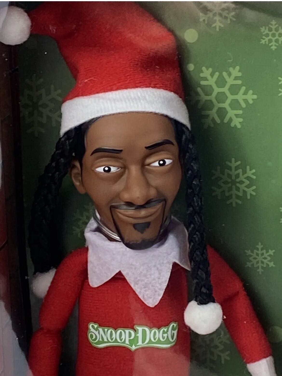 Snoop on the Stoop 12” Snoop Dogg Christmas Red Plush Figurine Elf On