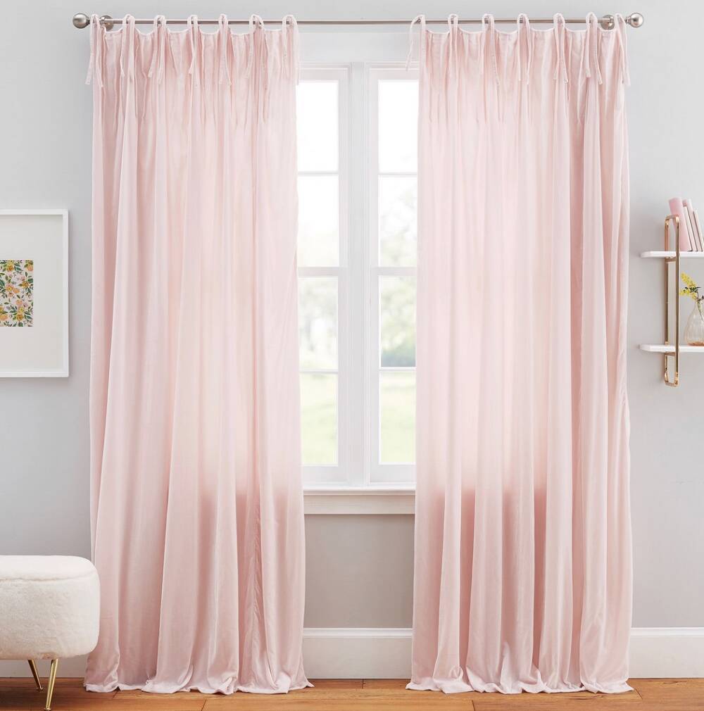 2) 44X108~PANELS~POTTERY BARN TEEN SHIMMER VELVET DRAPE 2) 44X108~PANELS~POTTERY BARN TEEN SHIMMER VELVET DRAPE