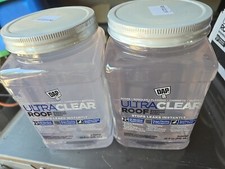 New 2 Pack DAP Ultra Clear Roof Waterproof Rubberized Sealant 32oz each