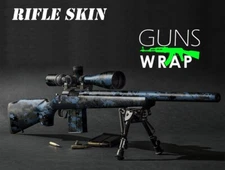 Camo Guns Wrap Skins Premium Vinyl Sticker Matte Rifle Pre-Cut PIXEL-12