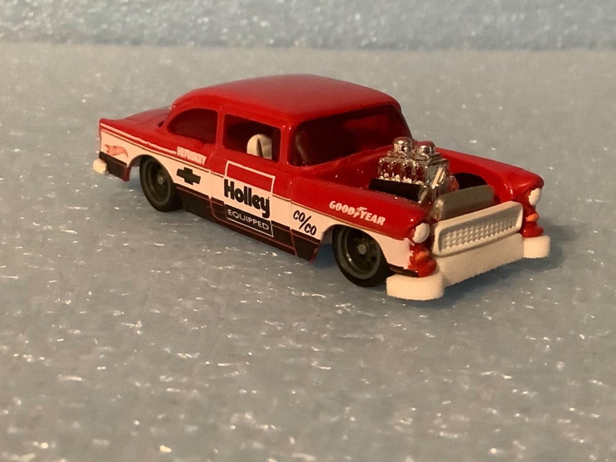 HOT WHEELS CUSTOM SUPER TREASURE HUNT CHASE '55 CHEVY BEL AIR
