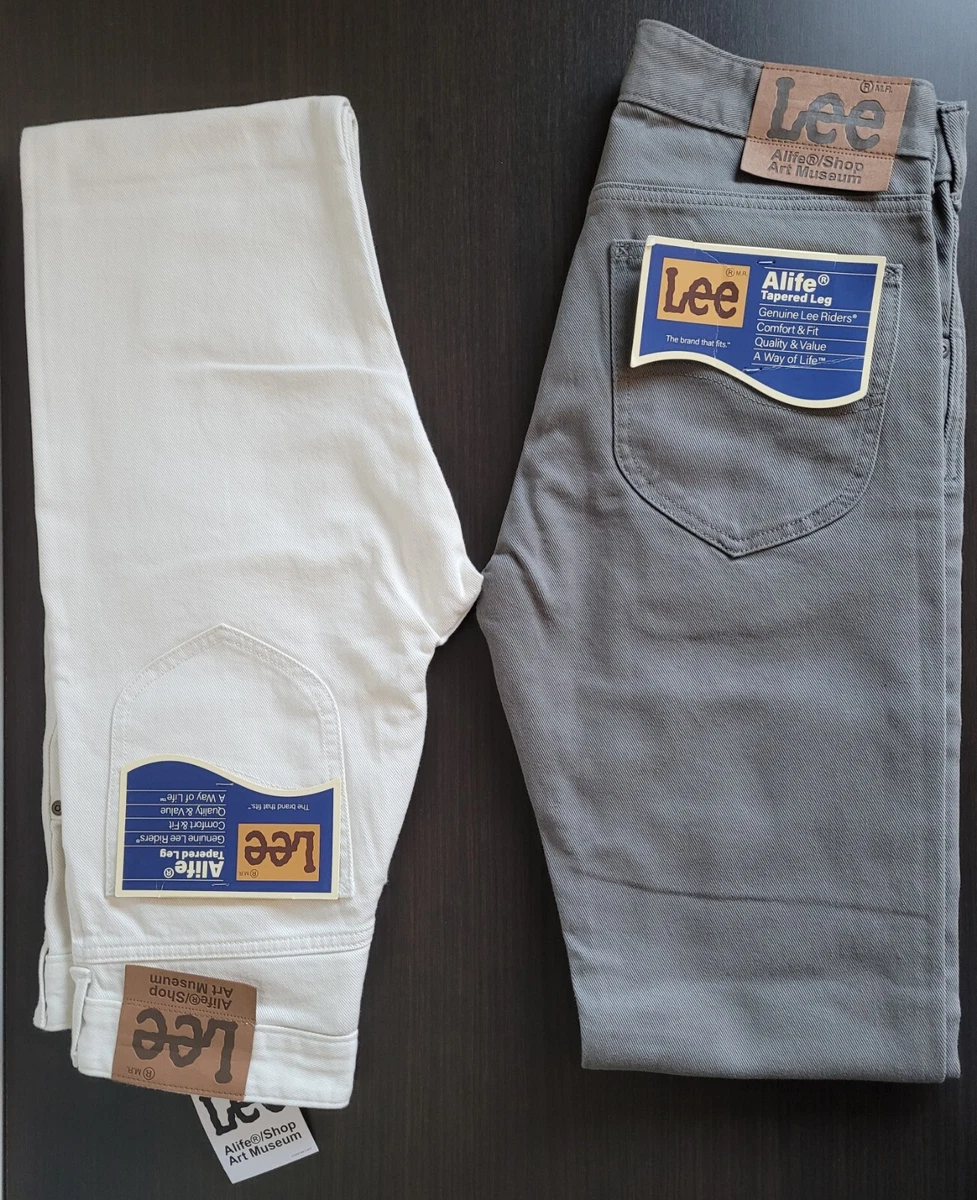 LEE ALIFE Shop ART MUSEUM Tapered Leg Jeans White Gray