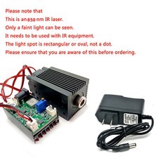 Long Time Work 850nm 1W Infrared IR Diode Laser Module TTLwith 12V Adapter