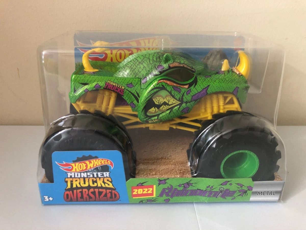 Hot Wheels Monster Trucks Oversized 2022 Rhinomite - Green