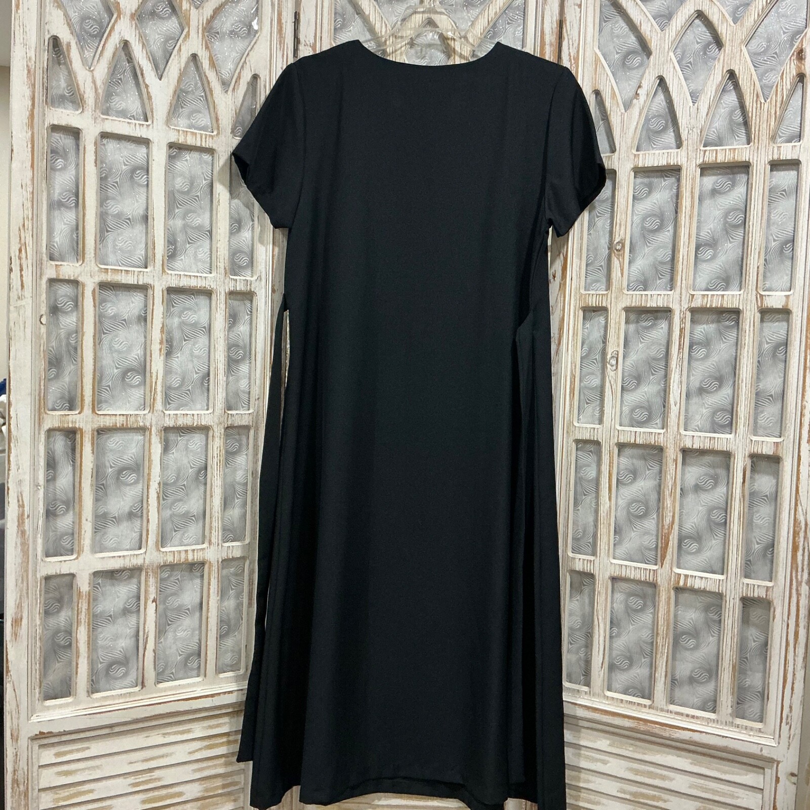 Vintage Willow Ridge Black Solid Belted Dress Siz… - image 5