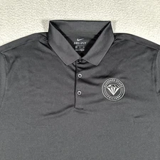 Nike Shirt Mens XL Black Golf Polo Performance Stretch Dri-Fit Casual Preppy