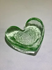 Fire And Light Recycled Glass Celery Trinket Jewelry Dish Votive Candle Holder