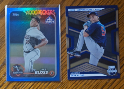 Jake Bloss -2024 Topps Pro Debut Blue #/150 +2023 Elite Extra Aspirations #/349