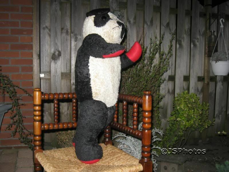 Antique 1940s UK Heavy Jumbo Panda Bear With Growler 30 Inch | eBay