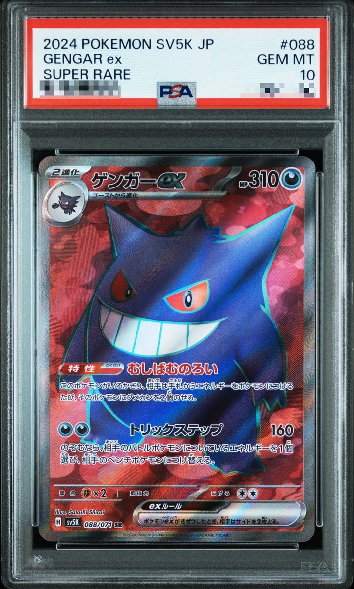 【PSA10】ゲンガーV Gengar ポケモン pokemon card PSA 10 Pokemon Card Wild Force Gengar ex SR 088/071 SV5K