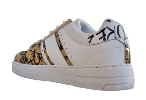 Versace Jeans Couture women's sneakers shoes mayassa 75VA3SJ7 white-gold - Picture 2 of 7