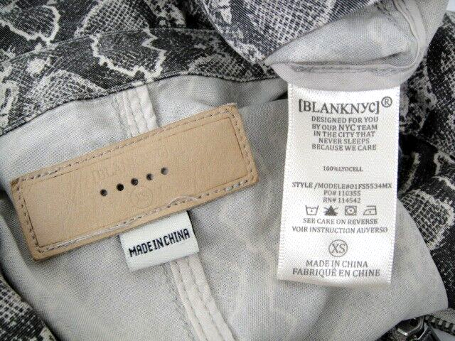 king Blank NYC Size XS Cropped Jean Jacket Zip Front with Snaps | eBay