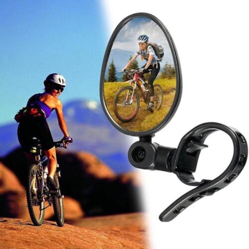 Wide Angle Bicycle Mirror Handlebar Convex Mirror for Bicycle Motorcycle - Photo 1/15