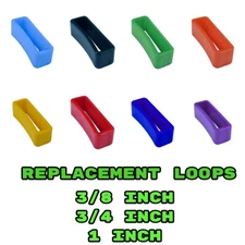 Paracord Planet Replacement Loops 5/8", 3/4", 1" (5 - 20 Pcs) Purse, Belt, Watch