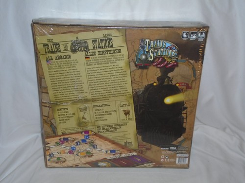 Trains and Stations: Delivery Develop Profit Board Game Wizkids 2013 Damaged Box - Picture 3 of 8