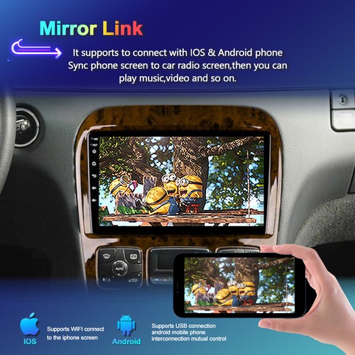9" Car Stereo CarPlay Android 14 For Mercedes Benz S-Class W220 Navi DSP 4G+64GB - Picture 7 of 16