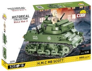 WWII M8 Scott H.M.C Tank-Historical Collection by Cobi