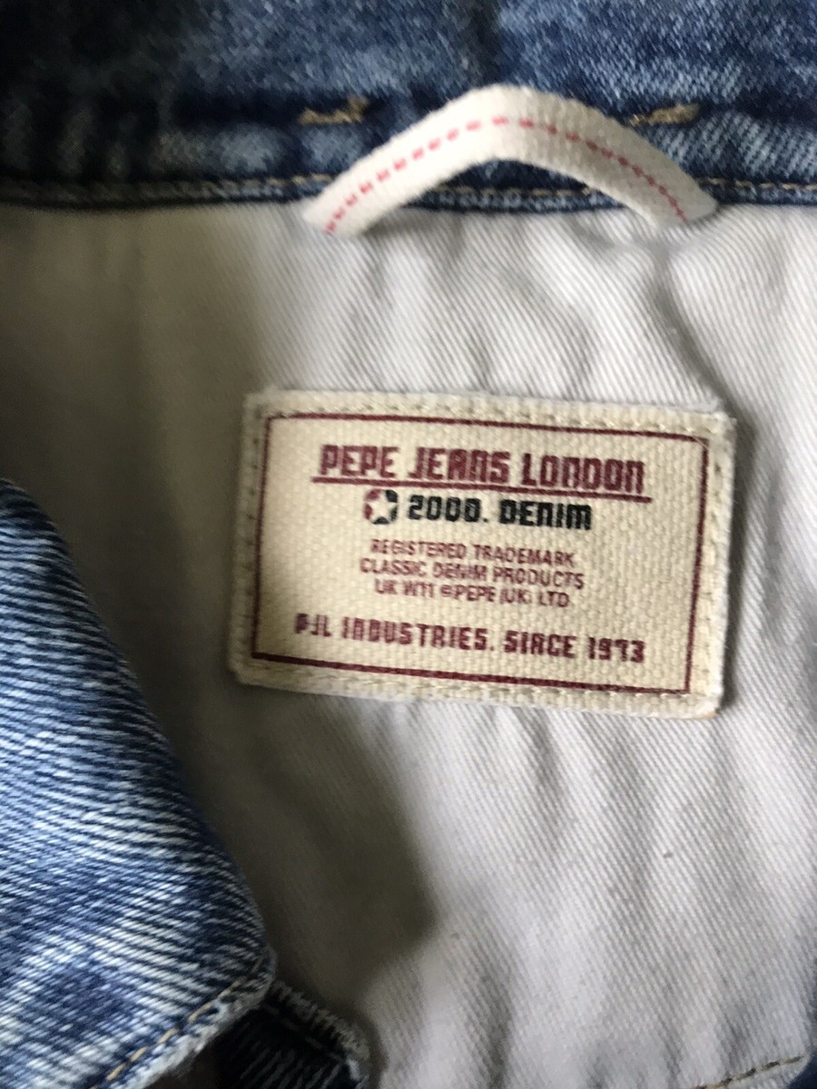 Women's Medium Pepe Jeans London Denim Jacket 1973 Size