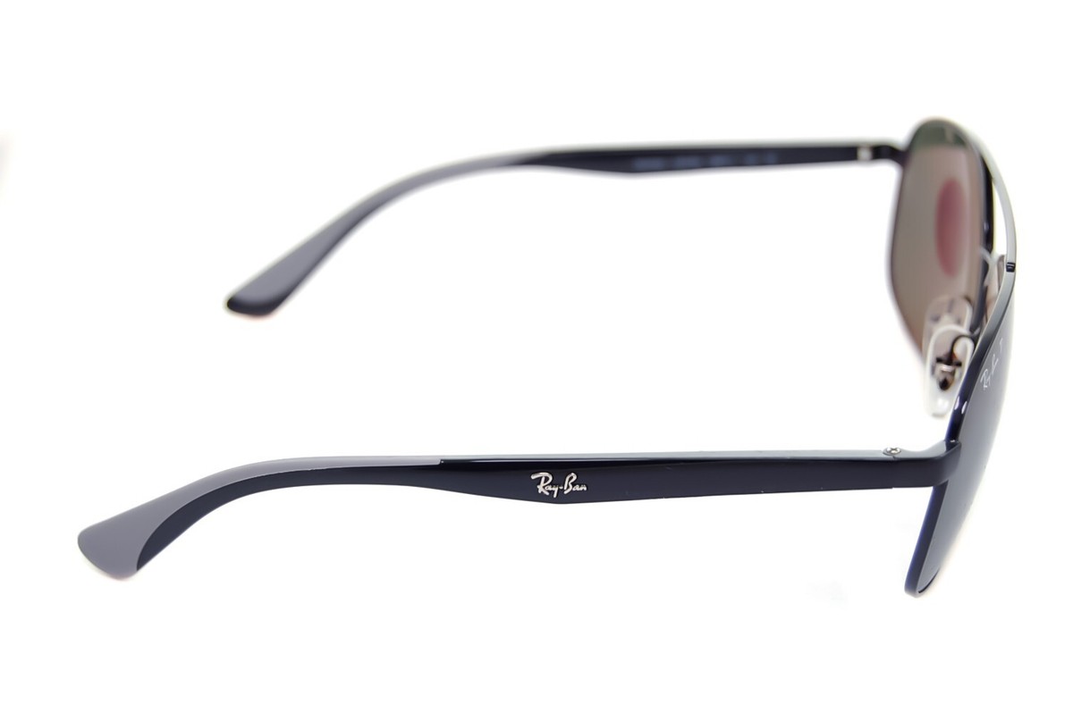 小物 Ray-Ban SUNGLASSES 0RB3593 POLARIZED Ray-Ban POLARIZED RB3593 002/9A 58mm Mens Square Metal
