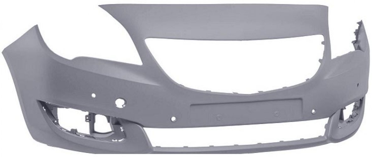 Pare-choc avant pour Opel Meriva B 2014-2017 en plastique ABS noir