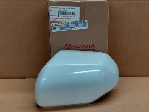 OEM 2022-25 TOYOTA TUNDRA DRIVER SIDE MIRROR COVER WHITE PEARL MICA 089