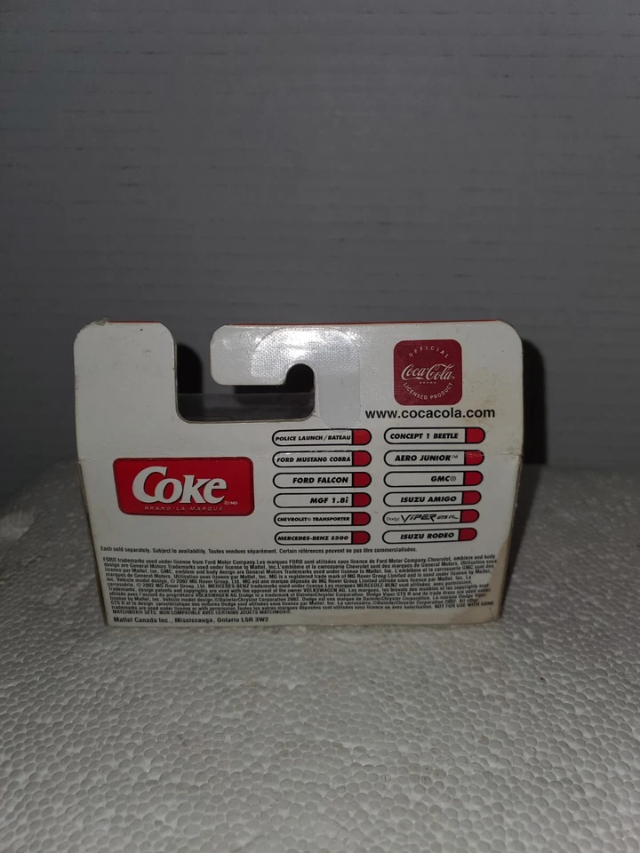 Diecast 1:64 Matchbox Mattel Coca Cola Police Launch Boat Vehicle - Image 2 of 2