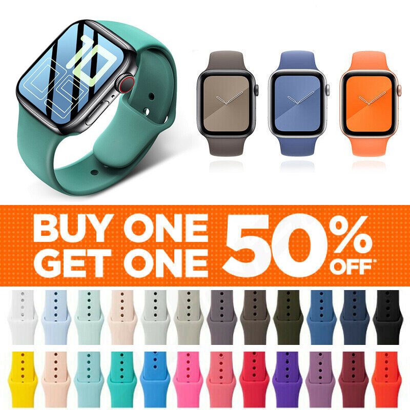 For Apple Watch Silicone Band Strap Series SE Sports