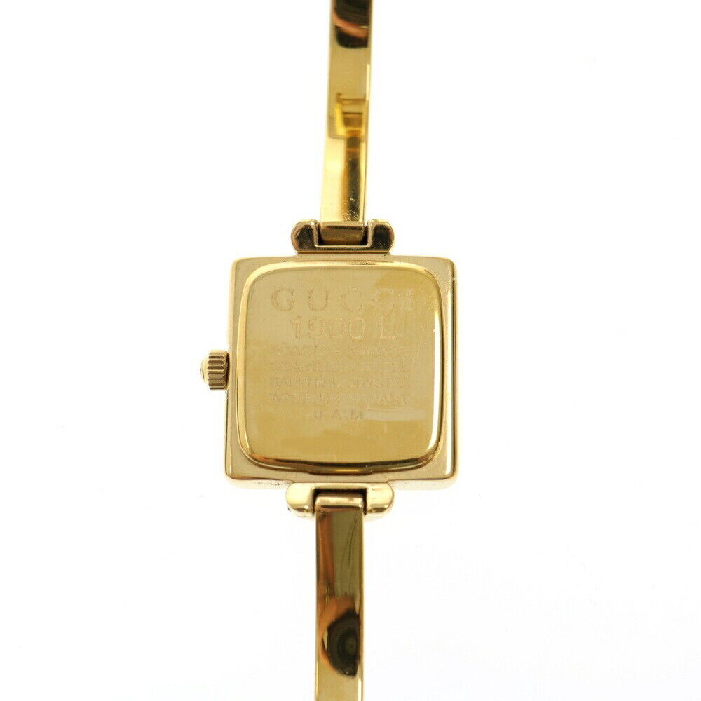 Gucci 1900L Quartz Ladies Bangle Watch Gold with White Dial Gucci 1900L Quartz Ladies Bangle Watch Gold with White Dial