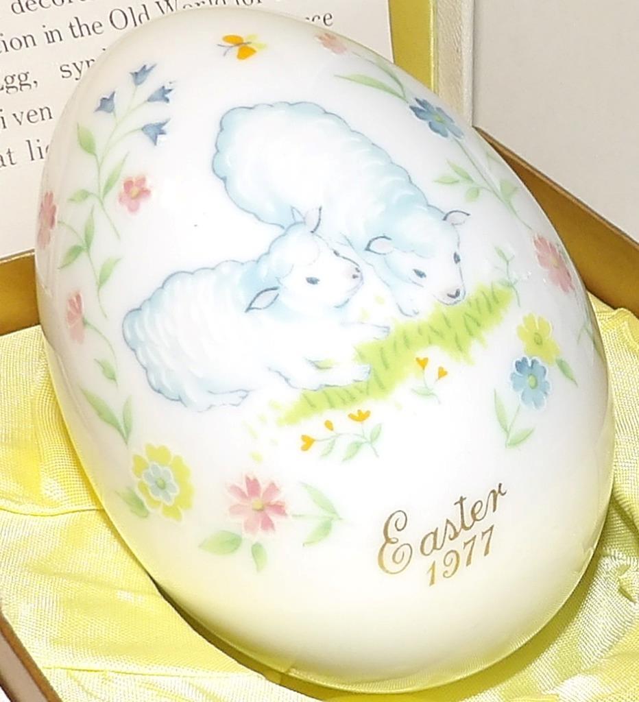 Noritake Bone China EASTER EGG 1977 Lambs Seventh Limited Edition