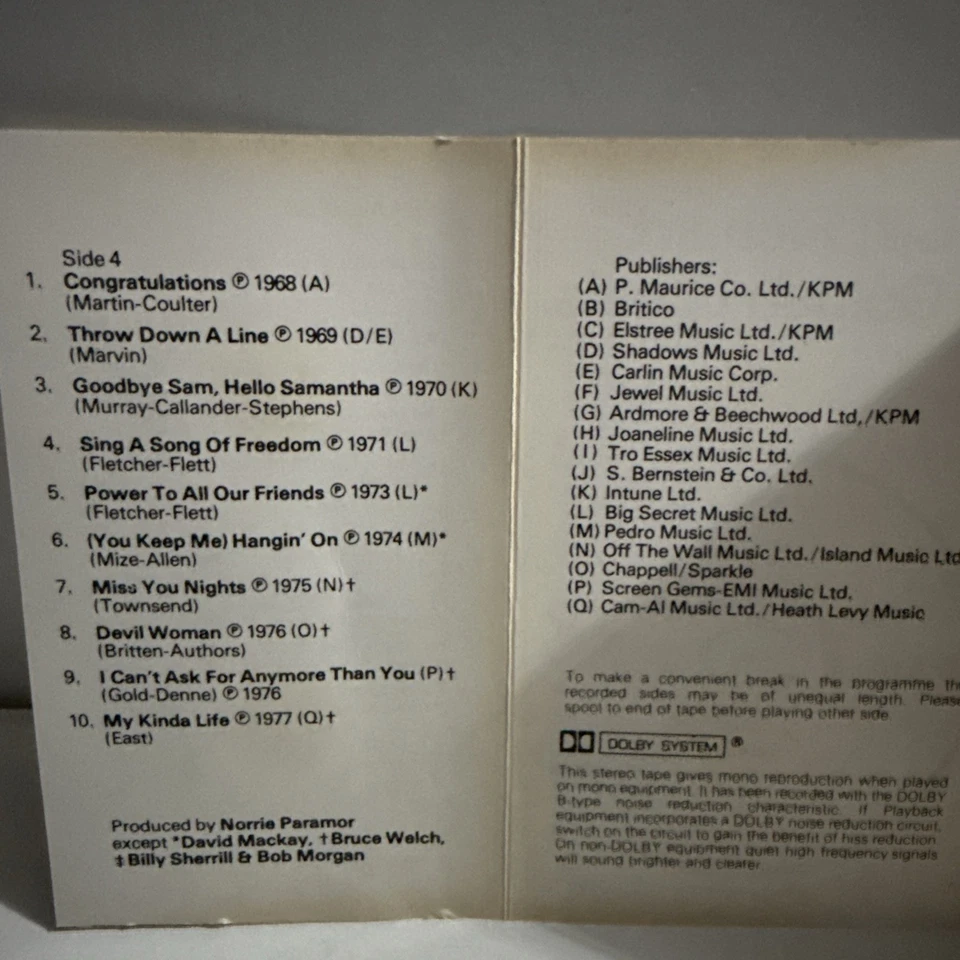 Billy Connolly Wreck On Tour Comedy Cassette Tape Album (Philips, 1985) 02a - Image 2 of 4