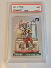 2024 Panini Donruss - Downtown! Travis Kelce #7 PSA 9