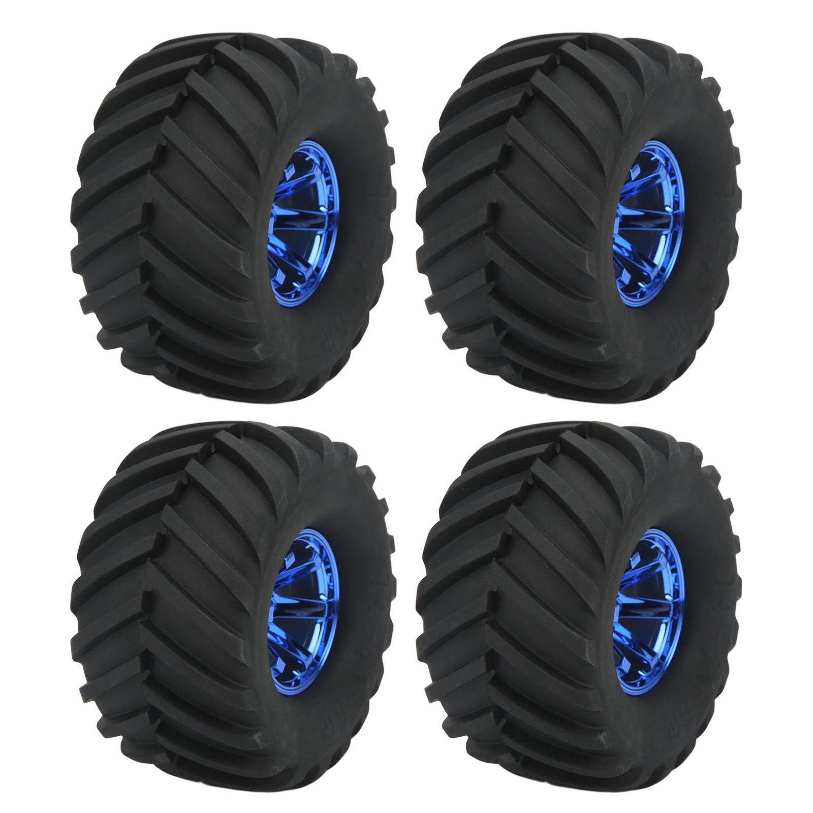 ₁ 4Pcs 1/10 Scale Monster Truck Tires RC Car Tire And Wheels For 1/10 Remote