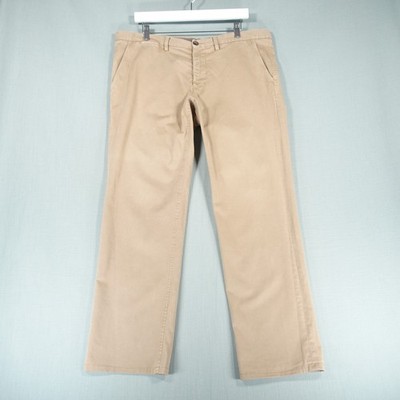 Pal Zileri Chinos Mens 54 Beige Cotton Blend Straight Khakis Pants Trousers