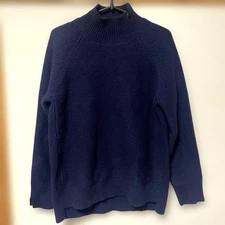 Uniqlo J Wool Knit Navy S Wool Sweater Jil Sander Style New JAPAN