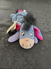 Walt Disney New Eeyore Plush Bean Bag Toy Bumble Bee Back  Tags