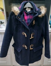 M&S Indigo Ladies Duffle Coat Size 14