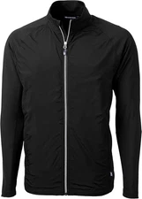 Cutter & Buck Men's Adapt Hybrid Full Zip Jacket – Size XL/TG, Black