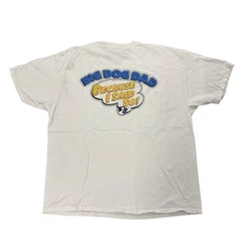 Vintage Y2K Big Dogs Mens T Shirt Big Dog Dad Because I Said So 2XL White