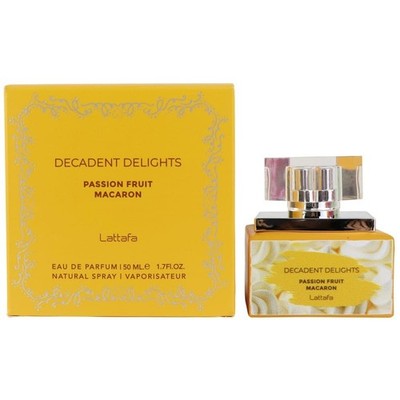 Lattafa Ladies Decadent Delights Passion Fruit EDP Spray 1.7 oz Fragrances