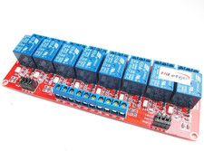 5V 8 Channel Relay Module with Opto-Isolated Support High and Low Level Trigger