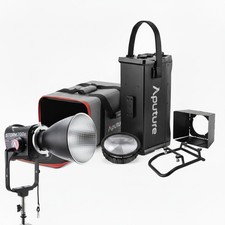 Aputure STORM 700x Cine Kit US with Fresnel, Barn Doors and Skid