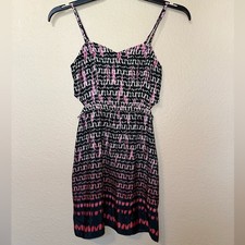 American Eagle Outfitters Pink and Black Ombré Abstract Dress Size 0