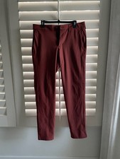 LULULEMON Commission Slim Fit Pant Men 34x32 Red