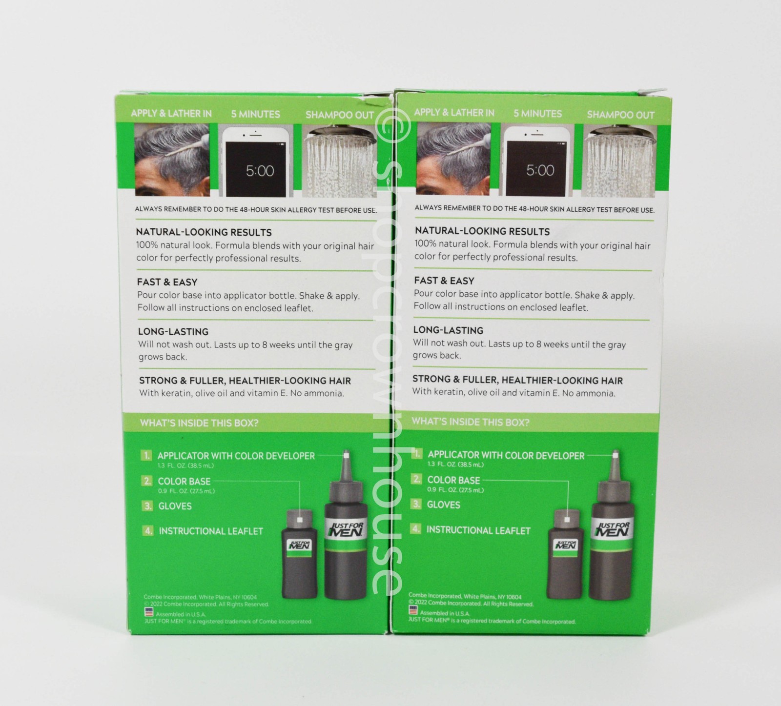 2 Just For Men Shampoo-In Hair Color Kit #H-10 SANDY BLOND Blonde