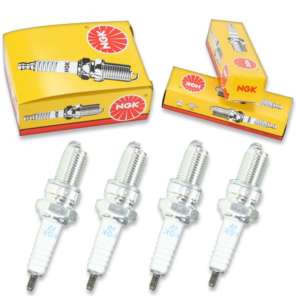 4pcs Baja WILDERNESS TRAIL 400CC HSUN WD400U NGK Standard Spark Plugs 400 aw