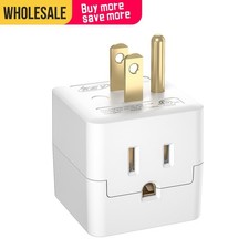 3-Outlet Extender Indoor Grounded AC Power Wall Tap Adapter Plug [ETL Listed]