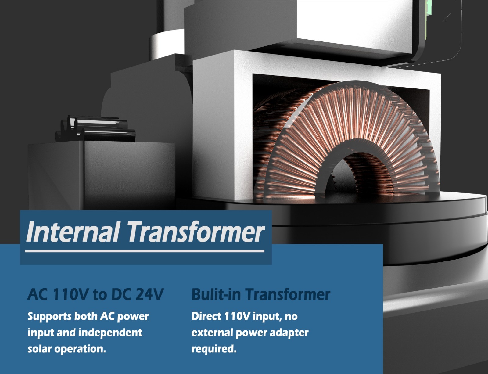 Blütezeit Solar Chain Gate Opener 1400lb w/WiFi & Battery (Panel Not Incl.)-Used